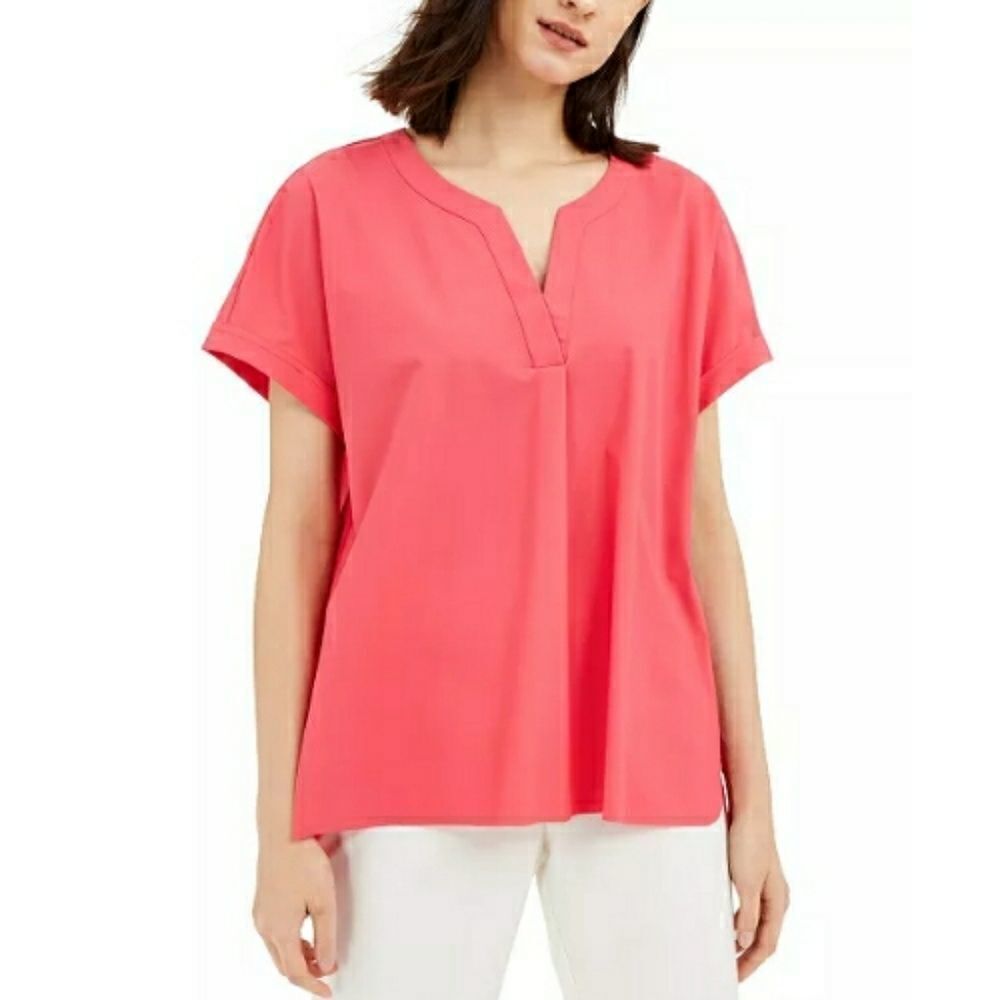 Alfani Split-Neck Top Size XL
